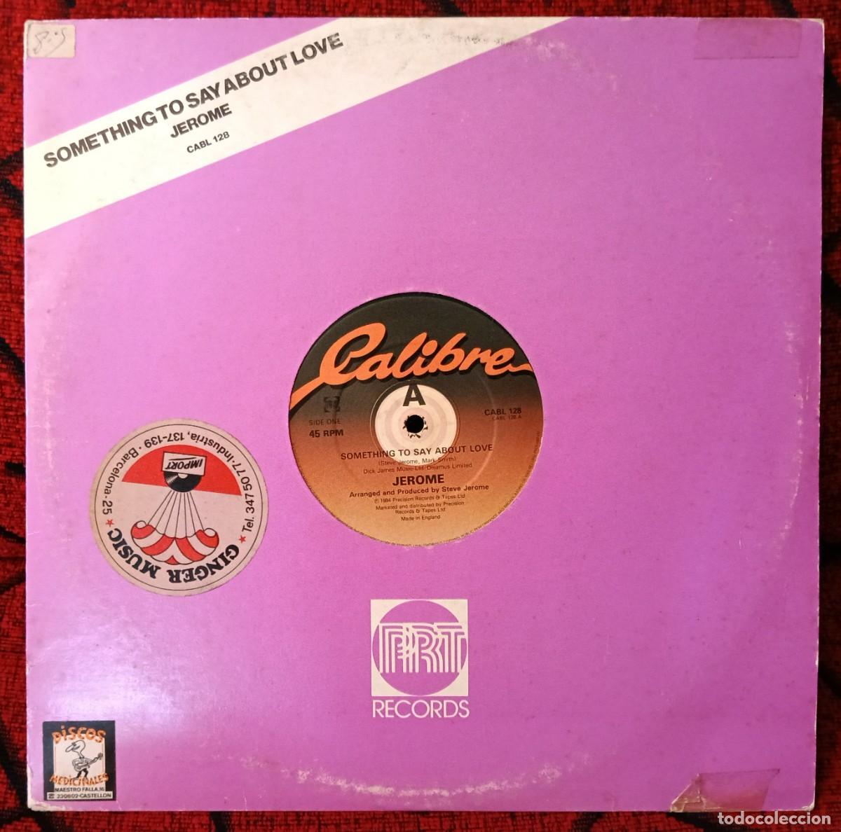 Discos de vinilo: JEROME ** Something To Say About Love ** MAXI SINGLE VINILO 1984 UK