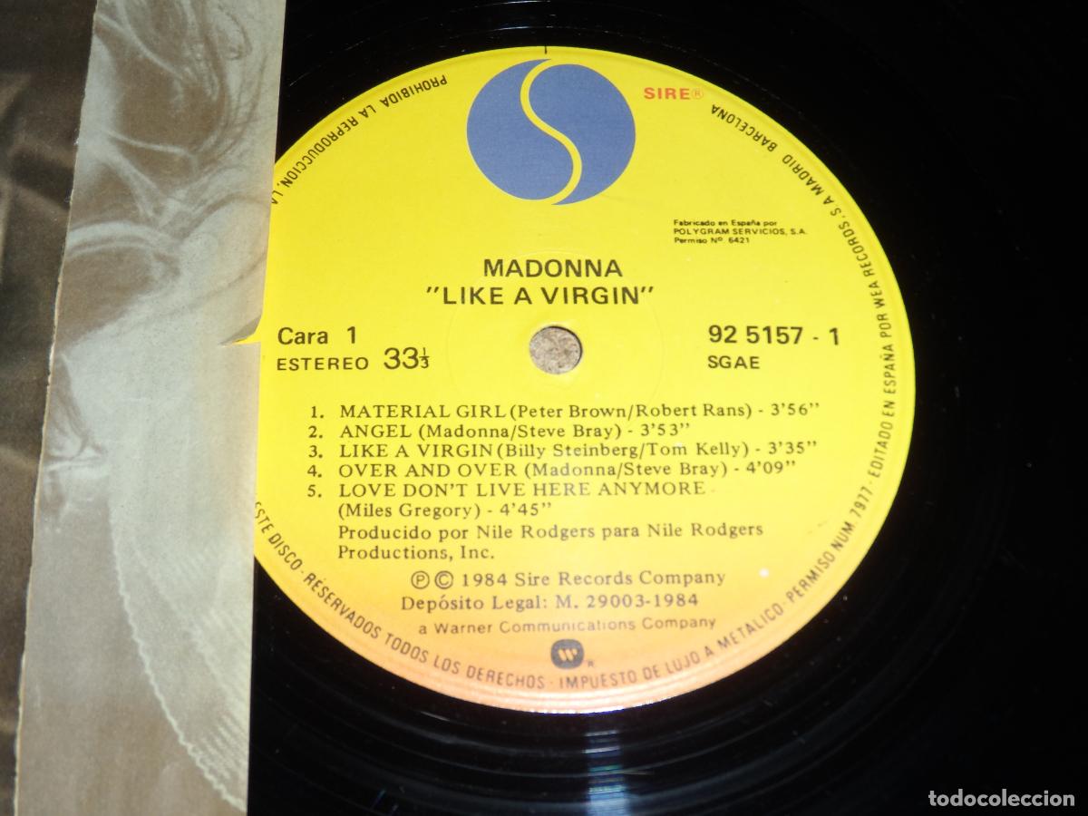 Discos de vinilo: Madonna - Like A Virgin (SPAIN 1984) - Foto 3
