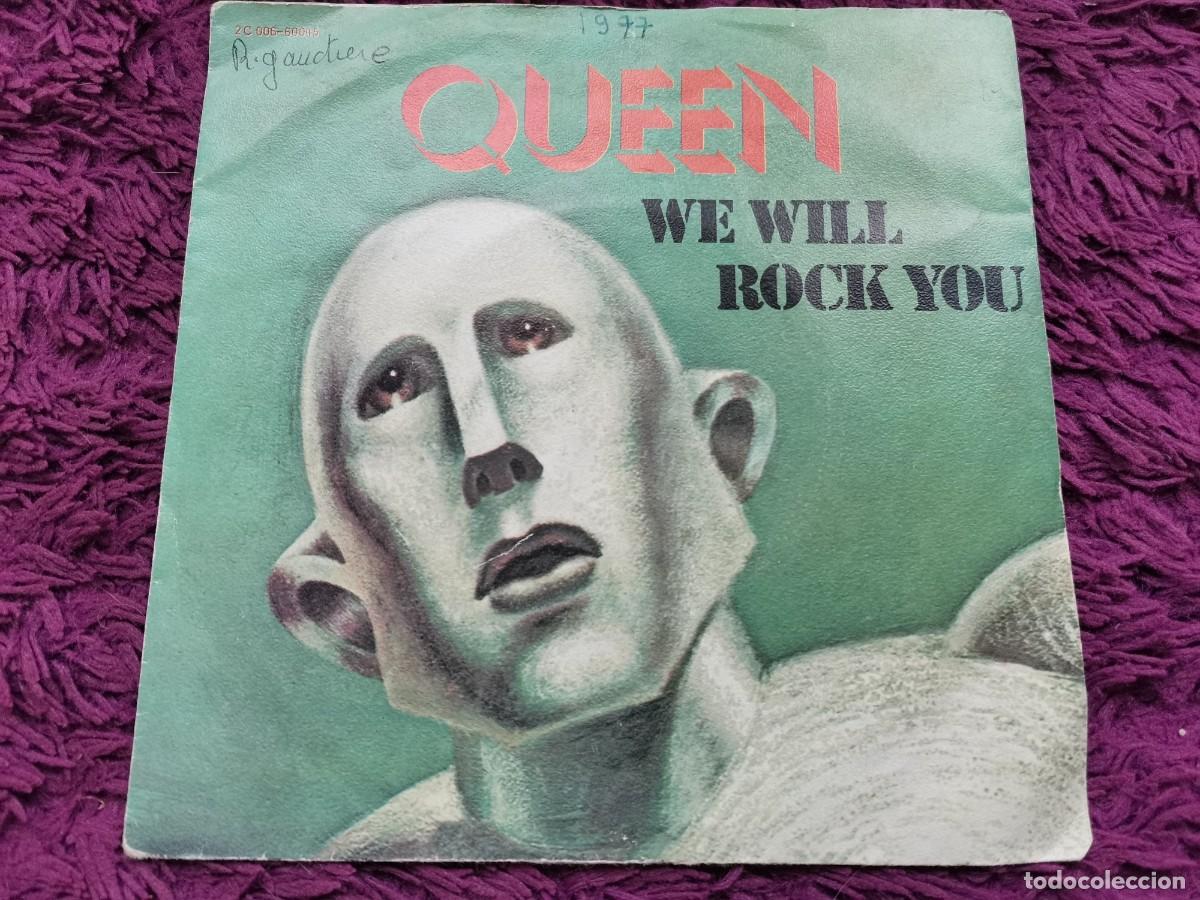 Discos de vinilo: Queen &ndash; We Will Rock You Vinilo 7&rdquo; Single 1977 France 2 C 006-60045