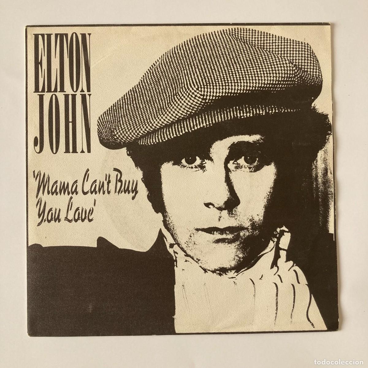 Discos de vinilo: VINILO SINGLE EP ELTON JOHN, MAMA CAN'T BUY YOU LOVE, THE ROCKET RECORD COMPANY 1979