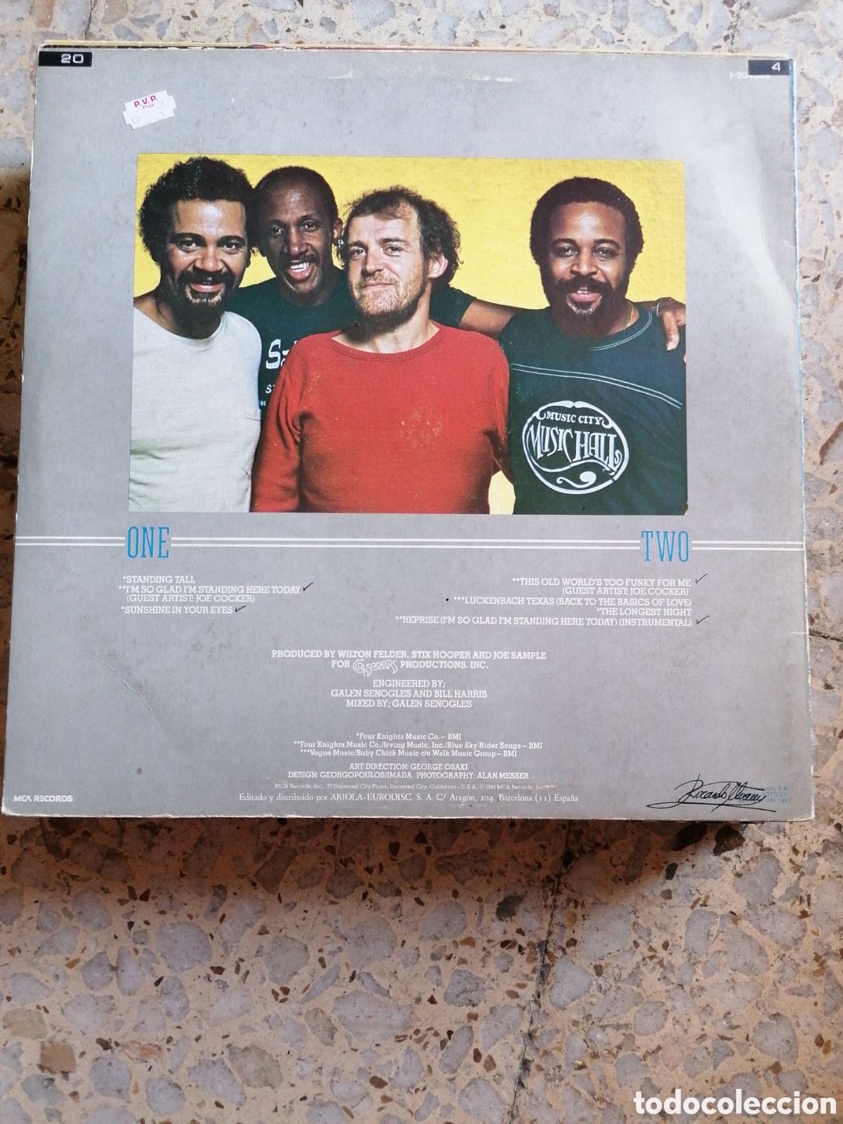 Discos de vinilo: LP CRUSADERS STANDING TALL 1981 ESPA&Ntilde;A - Foto 2