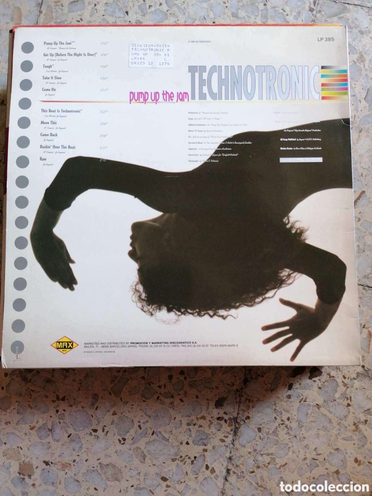 Discos de vinilo: LP TECHNOTRONIC PUMP UP THE JAM 1989 ESPA&Ntilde;A EX - Foto 2