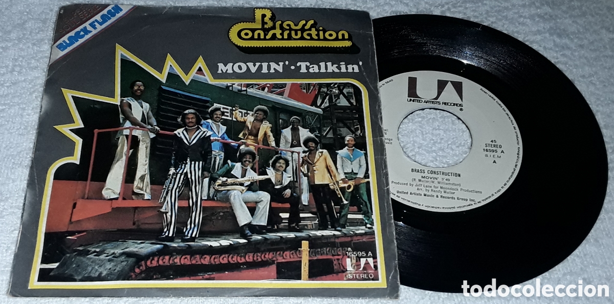 Discos de vinilo: SG - BRASS CONSTRUCTION - MOVIN' / TALKIN