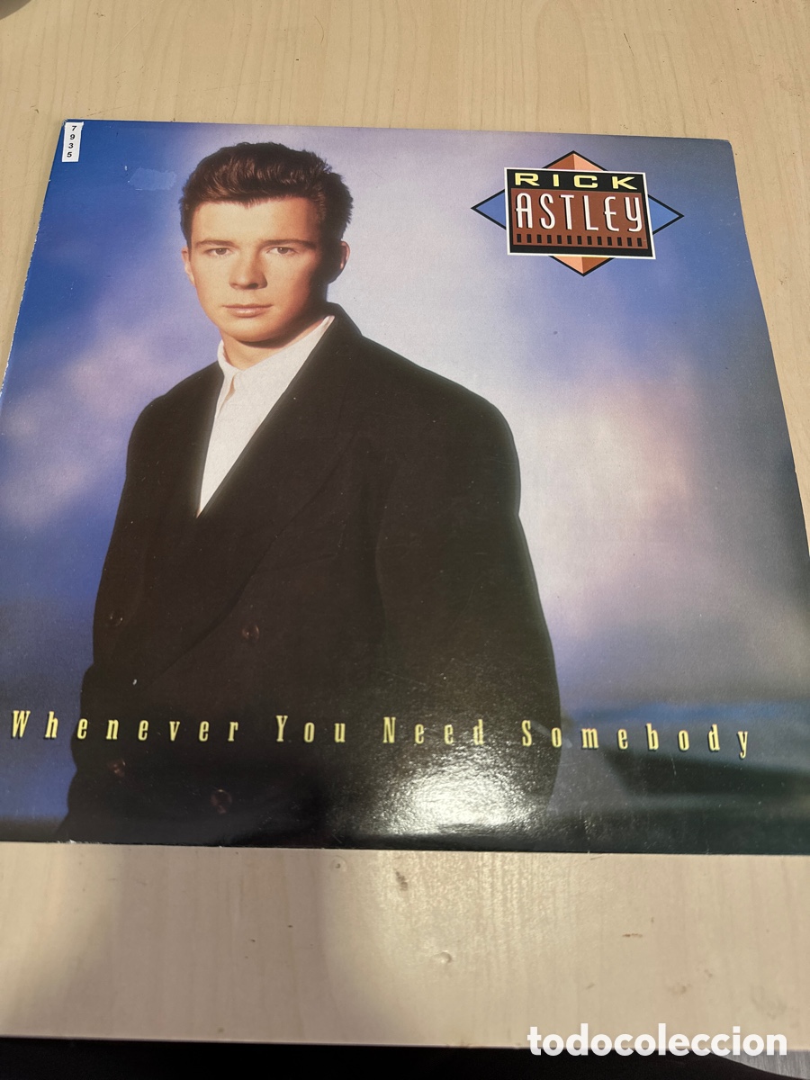Discos de vinilo: VIN7935 rick astley whenever you need somebody segunda mano