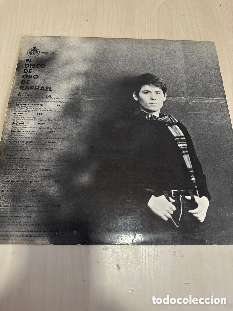 Discos de vinilo: VIN7941 el disco de oro de raphael segunda mano - Foto 2
