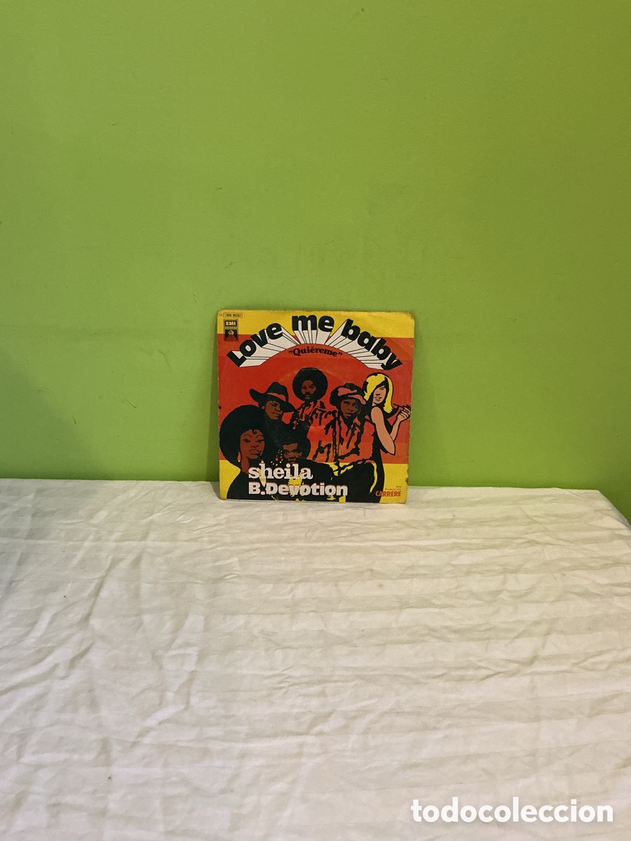 Discos de vinilo: Sheila B. Devotion &ndash; Love Me Baby &ndash; Single 1977 - Foto 5