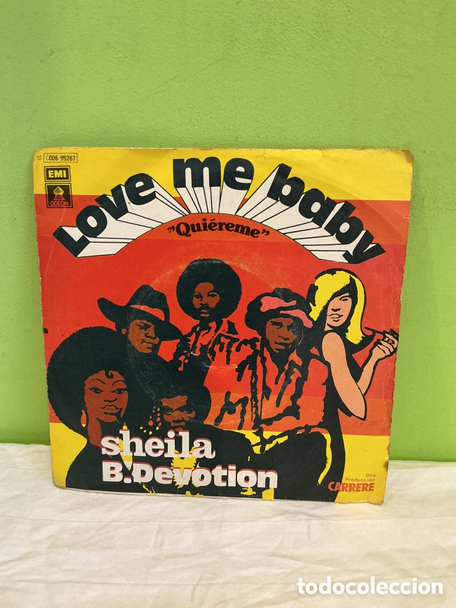 Discos de vinilo: Sheila B. Devotion &ndash; Love Me Baby &ndash; Single 1977 - Foto 1