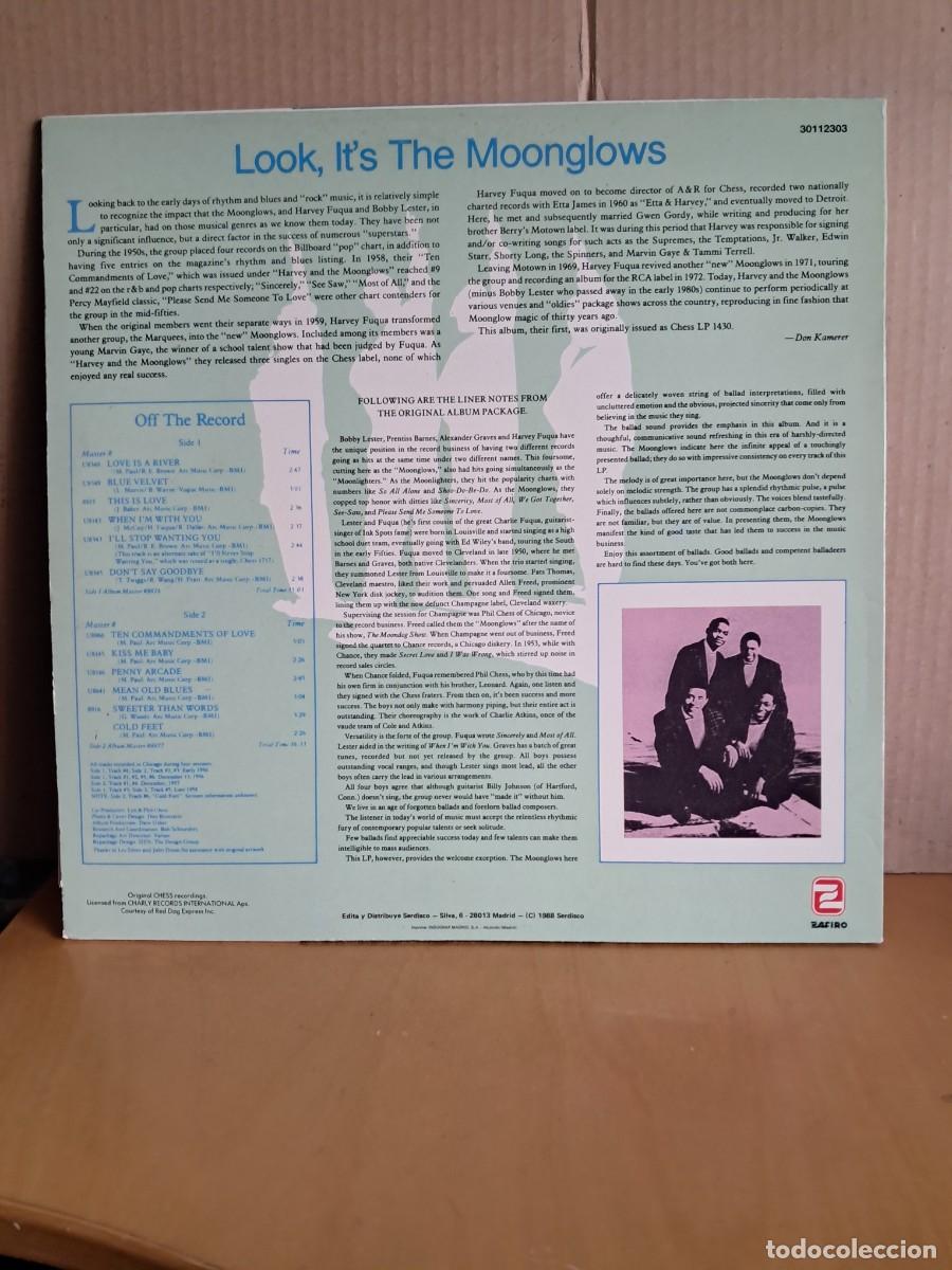 Discos de vinilo: THE MOONGLOWS ----- LOOK ! IT&acute;S THE MOONGLOWS - Foto 2
