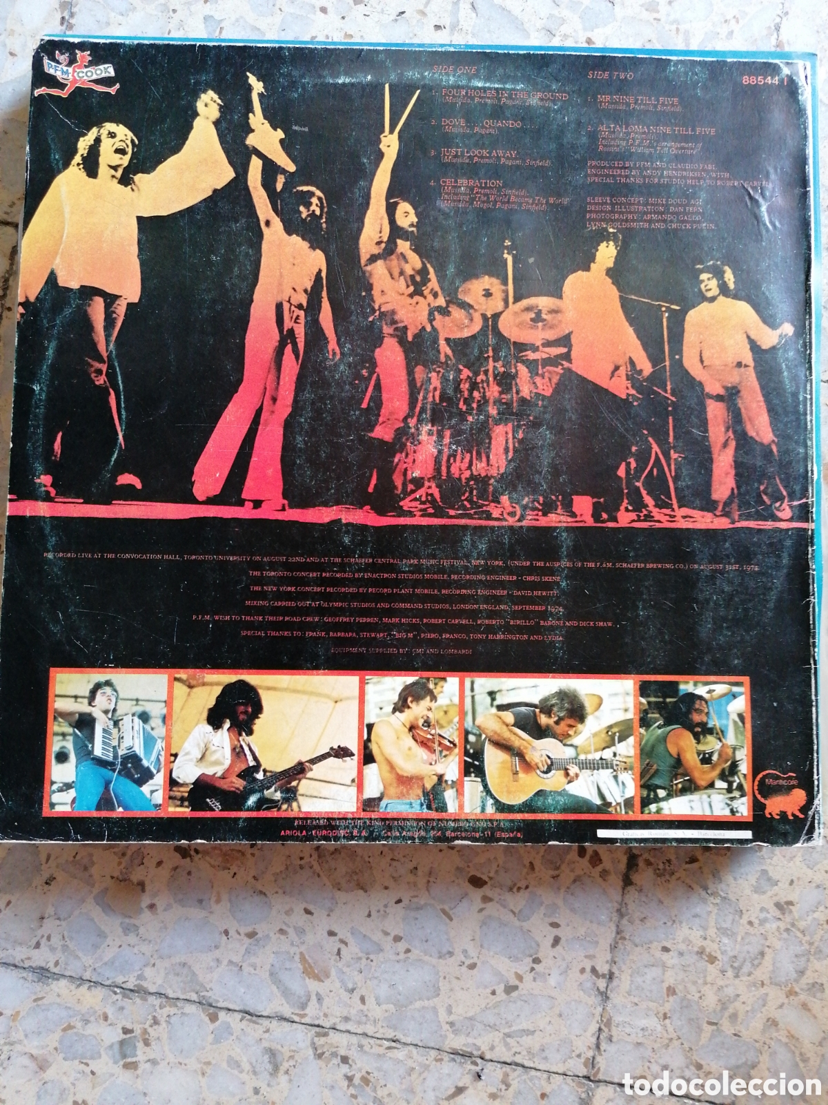 Discos de vinilo: LP PFM COOK 1975 ESPA&Ntilde;A - Foto 2