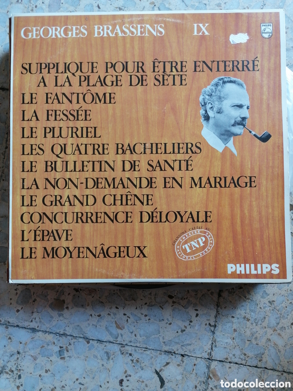 Discos de vinilo: LP GEORGE BRASSENS IX FRANCIA - Foto 1