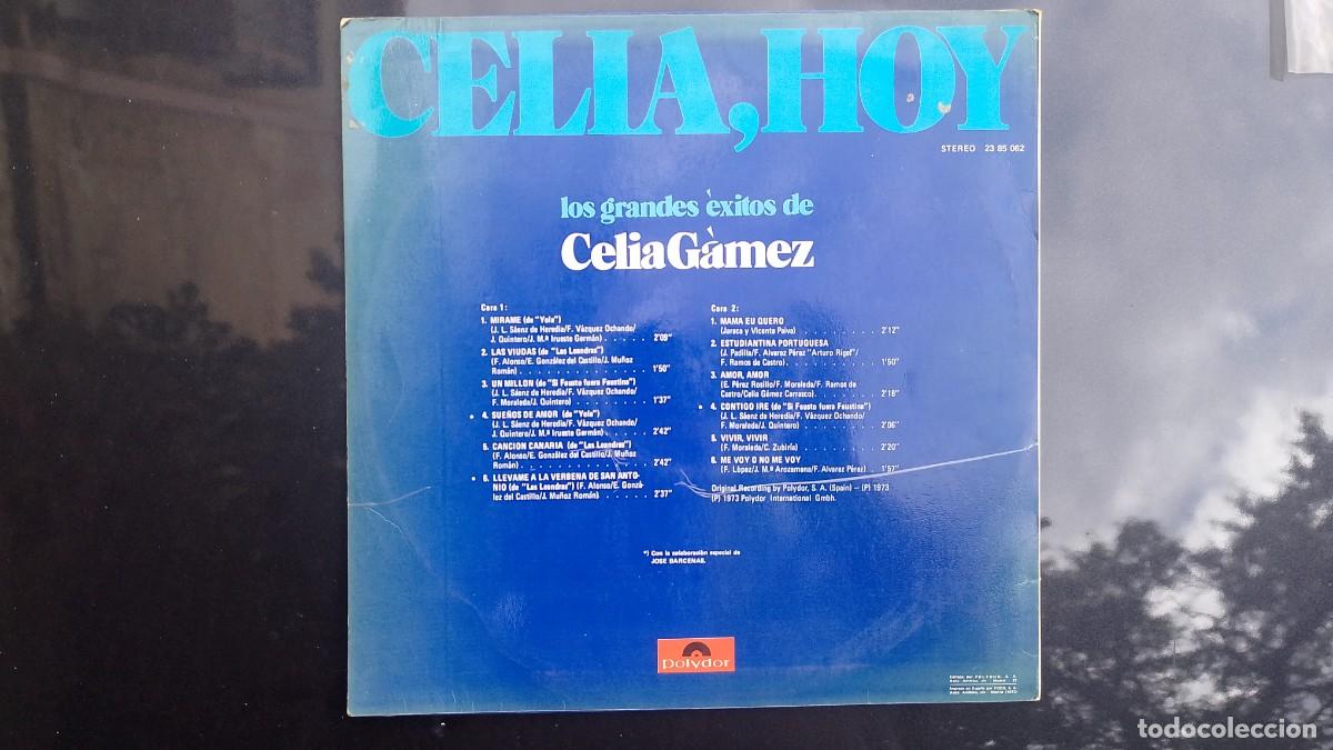 Discos de vinilo: Celia G&aacute;mez &ndash; LP &ndash; Polydor &ndash; Espa&ntilde;a 1973 - Foto 2