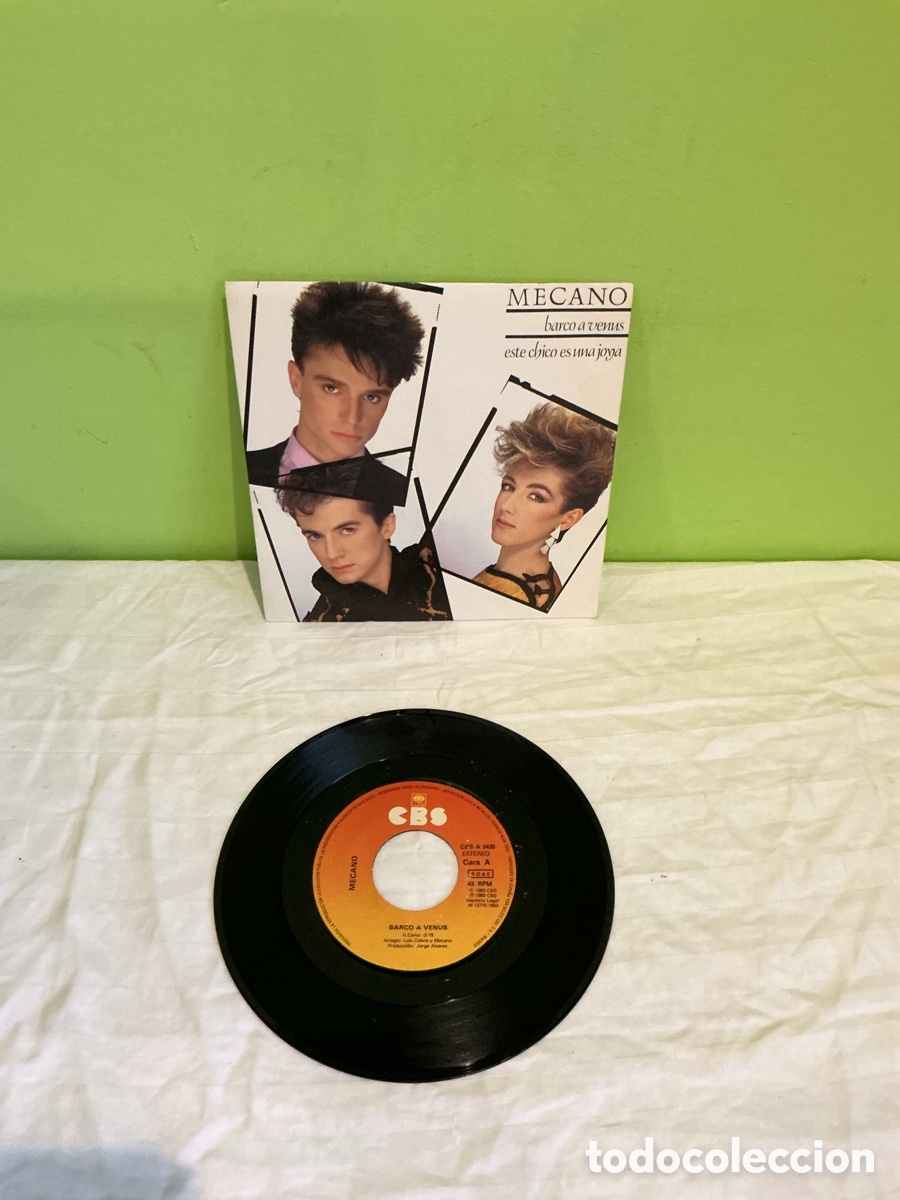 Discos de vinilo: Mecano &ndash; Barco a Venus &ndash; Single 1983 - Foto 2