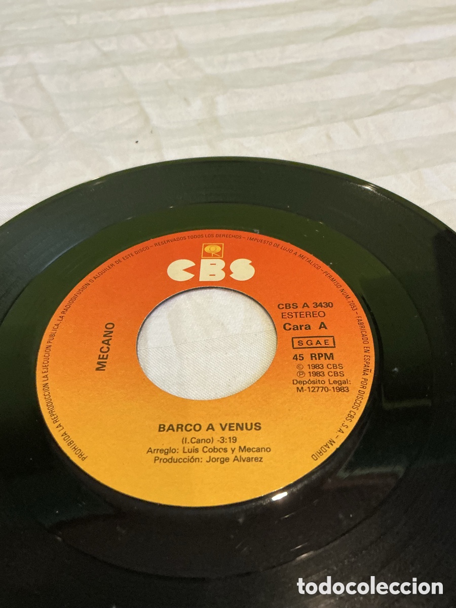 Discos de vinilo: Mecano &ndash; Barco a Venus &ndash; Single 1983 - Foto 3