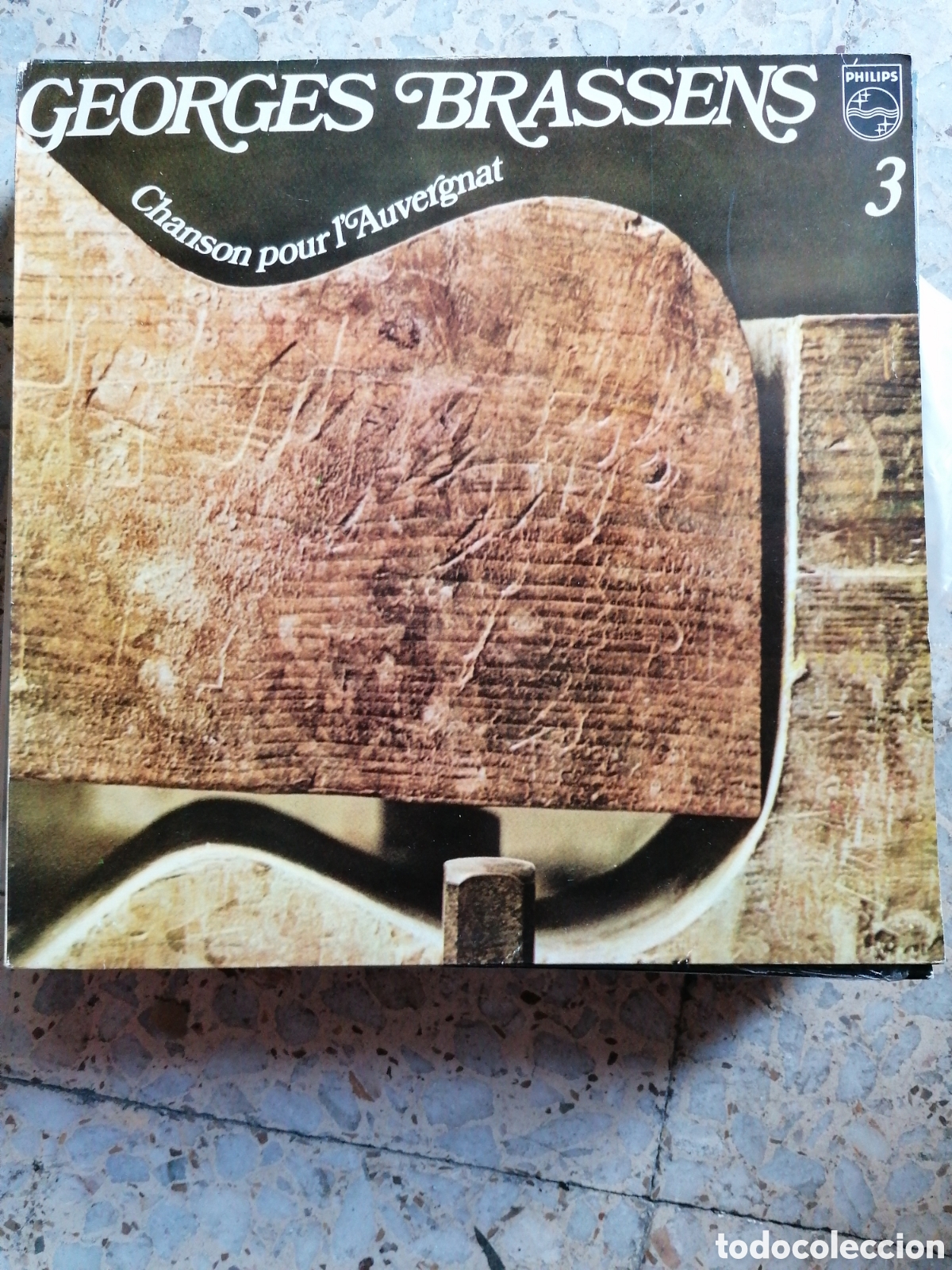 Discos de vinilo: LP GEORGE BRASSENS 3 CHANSON POUR L&acute;AUVERGNAT 1980 ESPA&Ntilde;A INSERT EX