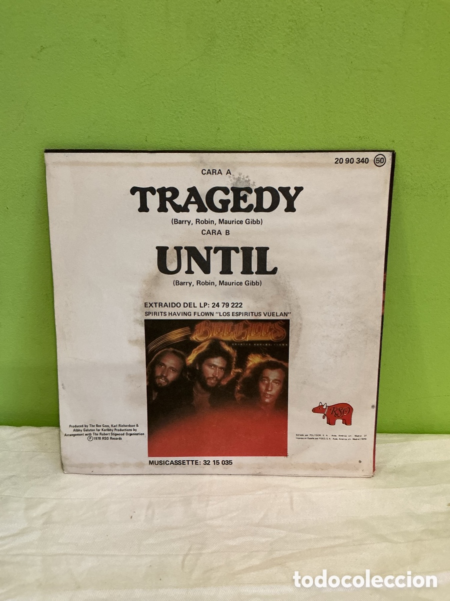 Discos de vinilo: Bee Gees &ndash; Tragedy &ndash; Single 1979b - Foto 6