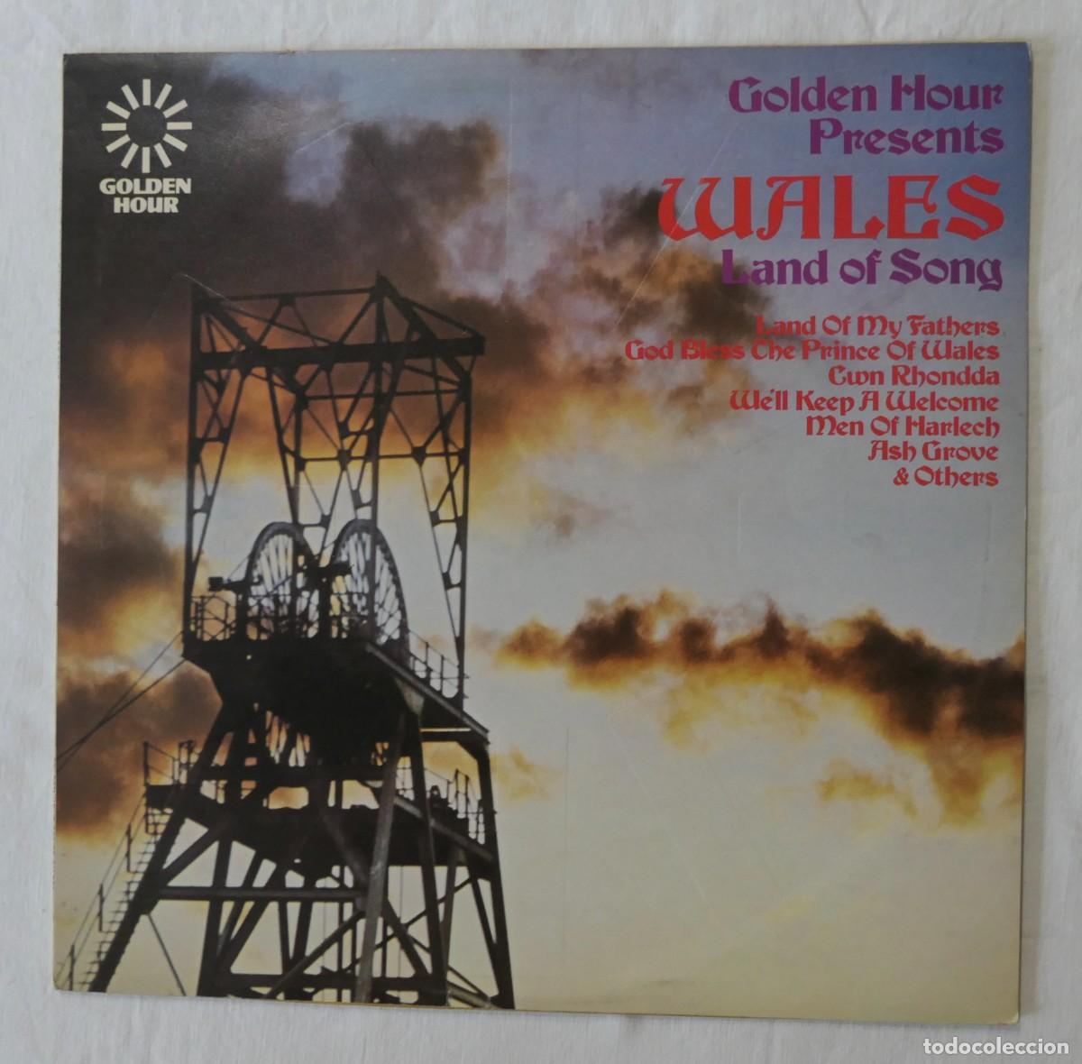 Discos de vinilo: WALES LAND OF SONG - WELSH GUARDS, RHOS MALE VOICE CHOIR - VINILO LP - GOLDEN HOUR