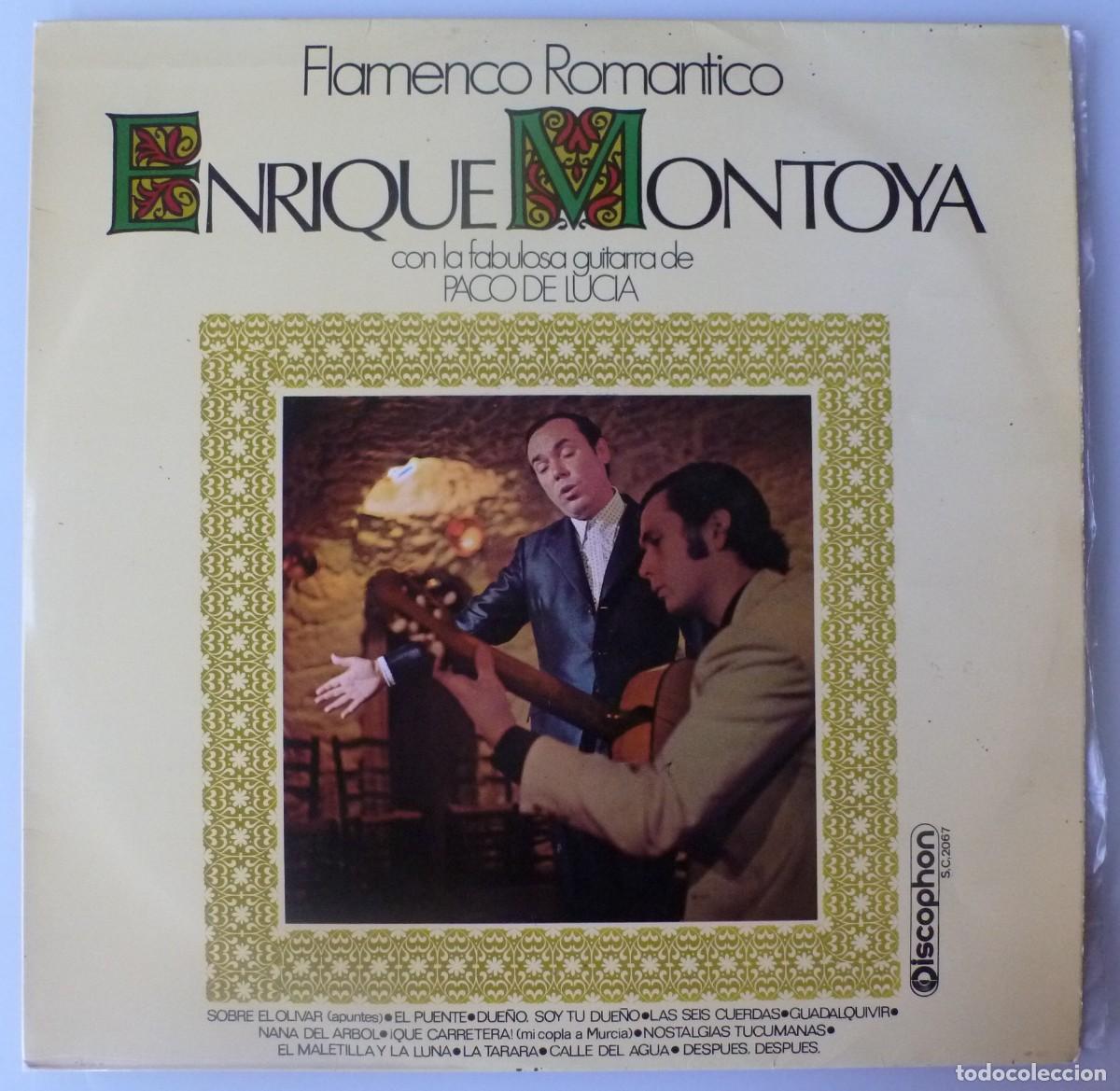 Discos de vinilo: ENRIQUE MONTOYA &middot; PACO DE LUCIA - FLAMENCO ROMANTICO (LP DISCOPHON 1970)