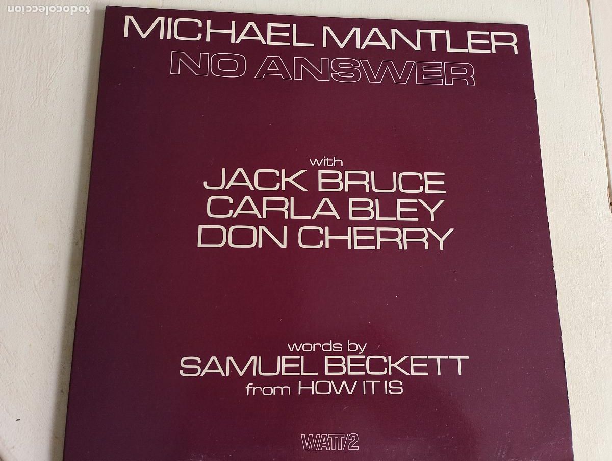 Discos de vinilo: Michael Mantler &ndash; No Answer, 1980, doble portada,ed espa&ntilde;ola, Contemporary Jazz,