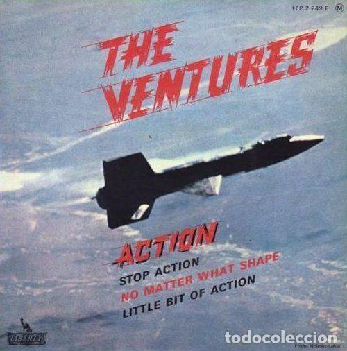 Discos de vinilo: The Ventures &ndash; Action (Vinyl, Liberty LEP 2249 F)