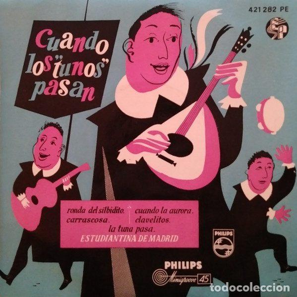 Disques de vinyle: Estudiantina De Madrid &ndash; Cuando Los &rdquo;Tunos&rdquo; Pasan (Vinyl, Philips 421 282 PE)