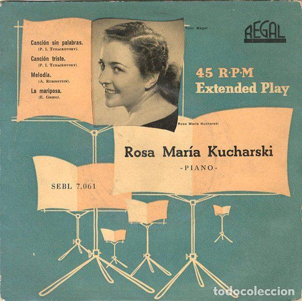 Vinyl records: Rosa Mar&iacute;a Kucharski &ndash; Canci&oacute;n Sin Palabras / Canci&oacute;n Triste / Melod&iacute;a / La Mariposa (Vinyl,...