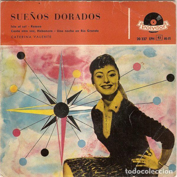 Vinyl records: Caterina Valente &ndash; Sue&ntilde;os Dorados (Vinyl, Polydor 20 337 EPH)
