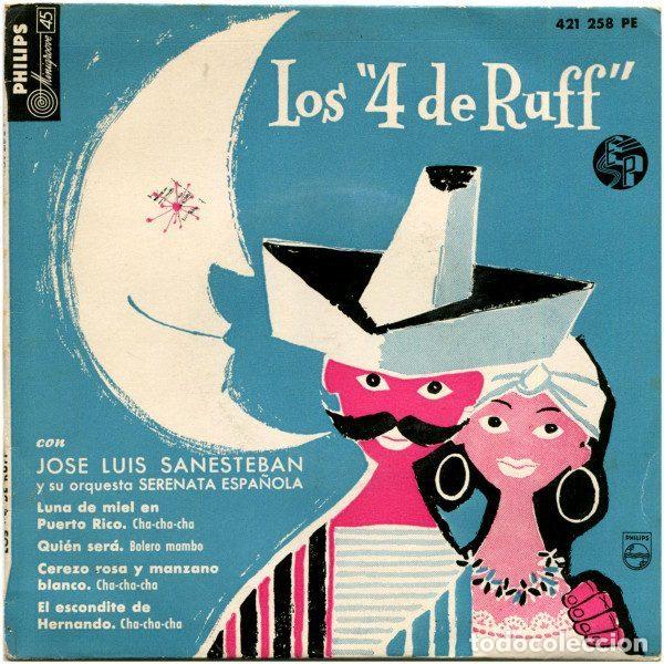 Vinyl records: Los &rdquo;4 De Ruff&rdquo; Con Jose Luis Sanesteban Y Su Orquesta Serenata Espa&ntilde;ola &ndash; Luna De Miel En...