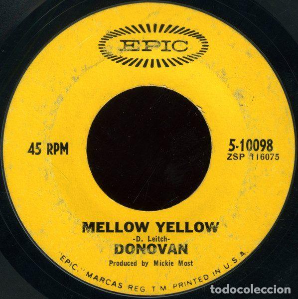 Discos de vinilo: Donovan &ndash; Mellow Yellow (Vinyl, Epic 5-10098) - Foto 3