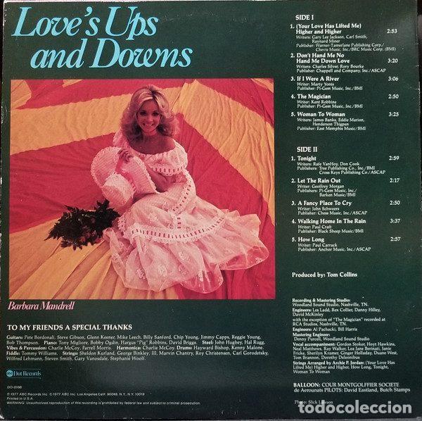 Discos de vinilo: Barbara Mandrell &ndash; Loves Ups And Downs (Vinyl, ABC DOT DO-2098) - Foto 2