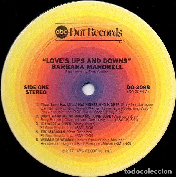 Discos de vinilo: Barbara Mandrell &ndash; Loves Ups And Downs (Vinyl, ABC DOT DO-2098) - Foto 3