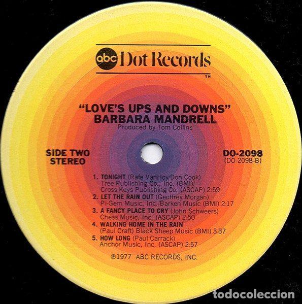 Discos de vinilo: Barbara Mandrell &ndash; Loves Ups And Downs (Vinyl, ABC DOT DO-2098) - Foto 4