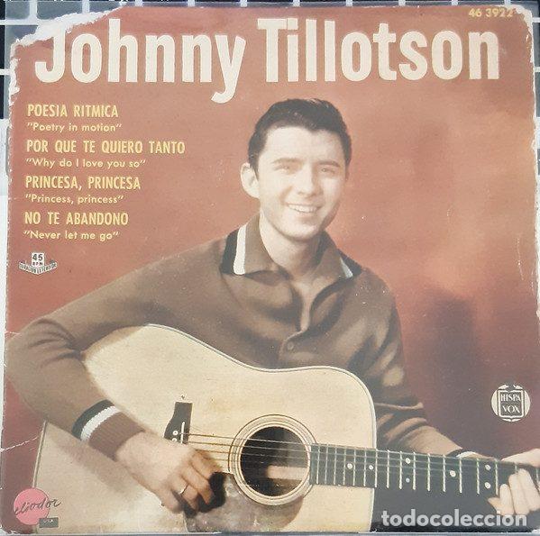 Discos de vinil: Johnny Tillotson &ndash; Poes&iacute;a R&iacute;tmica (Vinyl, Hispavox 46 3922)
