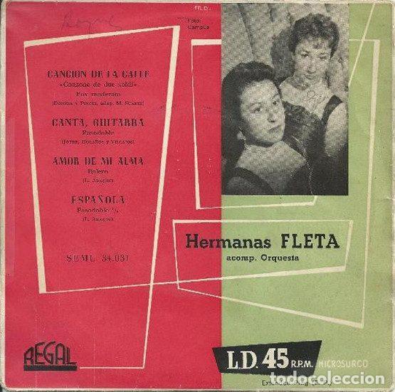 Discos de vinilo: Hermanas Fleta &ndash; Canci&oacute;n De La Calle = Canzone De Due Soldi (Vinyl, Regal SEML 34.031)