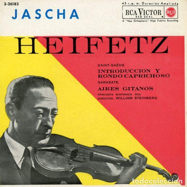 Discos de vinilo: Jascha Heifetz, Camille Saint-Sa&euml;ns, Pablo de Sarasate &ndash; Saint-Sa&euml;ns / Sarasate (Vinyl, RCA...