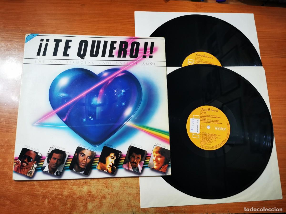 Discos de vinilo: TE QUIERO Las mas hermosas canciones de amor 2 LP VINILO 1985 MICHAEL JACKSON STEVIE WONDER