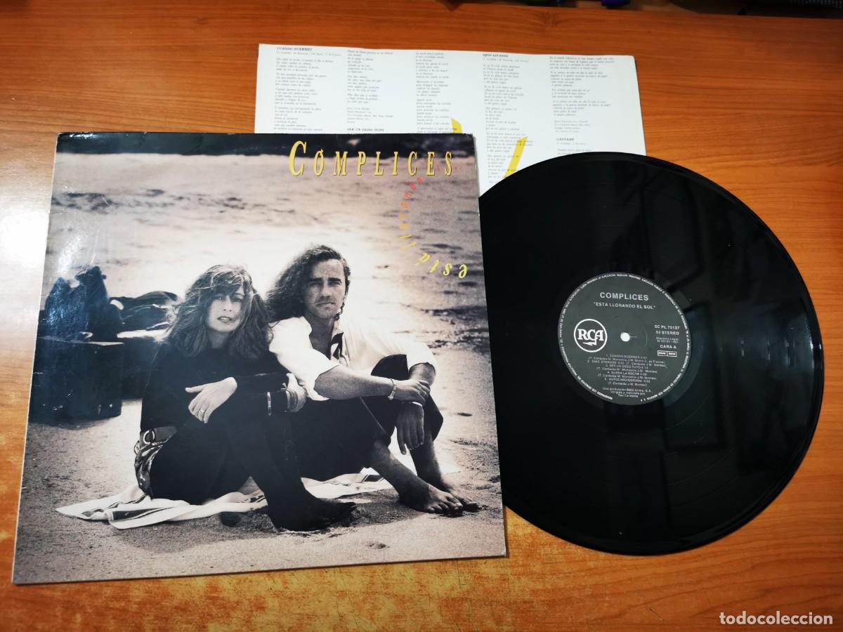 Discos de vinilo: COMPLICES Esta llorando LP VINILO DEL A&Ntilde;O 1991 CON ENCARTE TEO CARDALDA CONTIENE 11 TEMAS