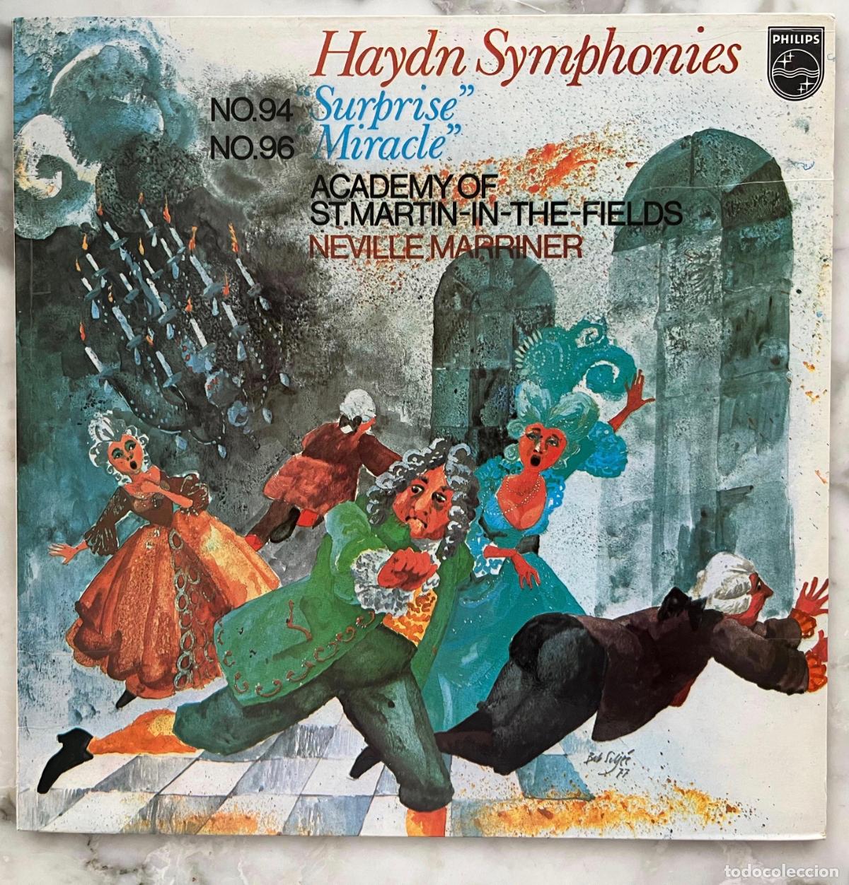 Discos de vinilo: HAYDN. SINFONIAS N&ordm; 94 Y 96. NEVILLE MARRINER. ST MARTIN IN THE FIELDS. LP ESPA&Ntilde;A 1978