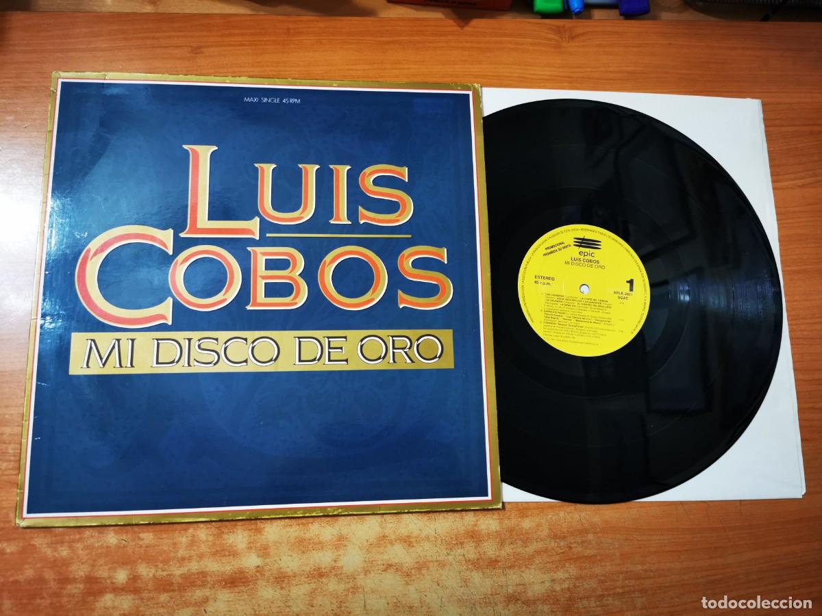 Discos de vinilo: LUIS COBOS Mi disco de oro MAXI SINGLE VINILO PROMO DEL A&Ntilde;O 1991 PLACIDO DOMINGO CONTIENE 4 TEMAS