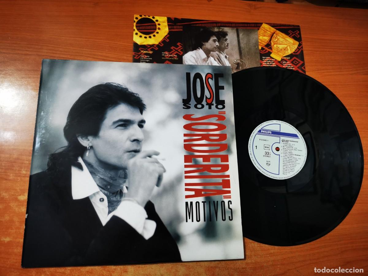 Discos de vinilo: JOSE SOTO SORDERITA Motivos LP VINILO DEL A&Ntilde;O 1992 CON ENCARTE CONTIENE 9 TEMAS