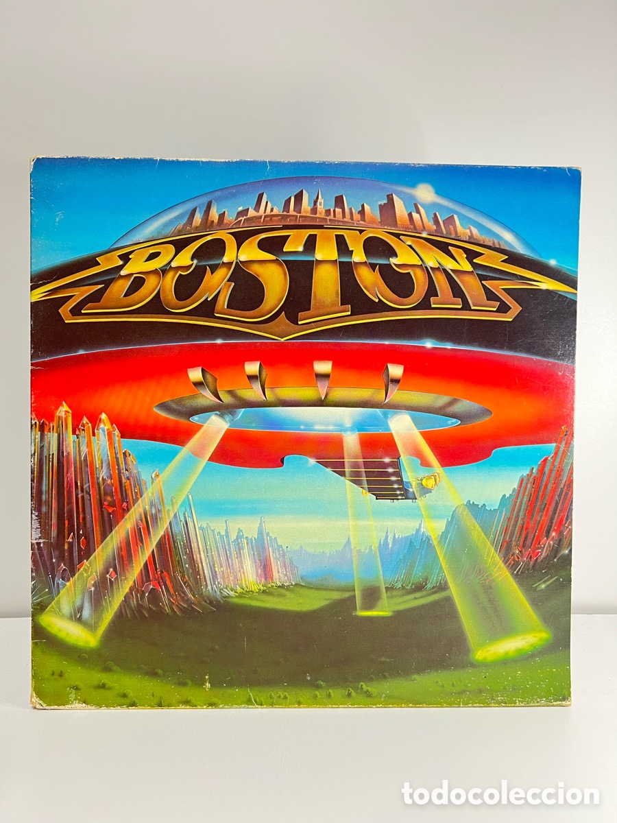 Discos de vinilo: BOSTON (LP) NO MIRES ATR&Aacute;S (DON&rsquo;T LOOK BACK) A&Ntilde;O &ndash; 1982 &ndash; PORTADA ABIERTA &ndash; ENCARTE CON LETRAS