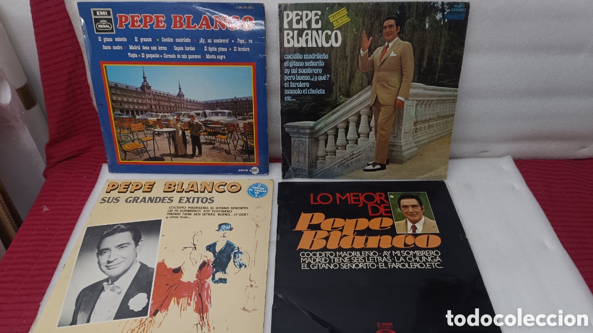 Vinyl records: 4 DISCOS LPS PEPE BLANCO VER FOTOS