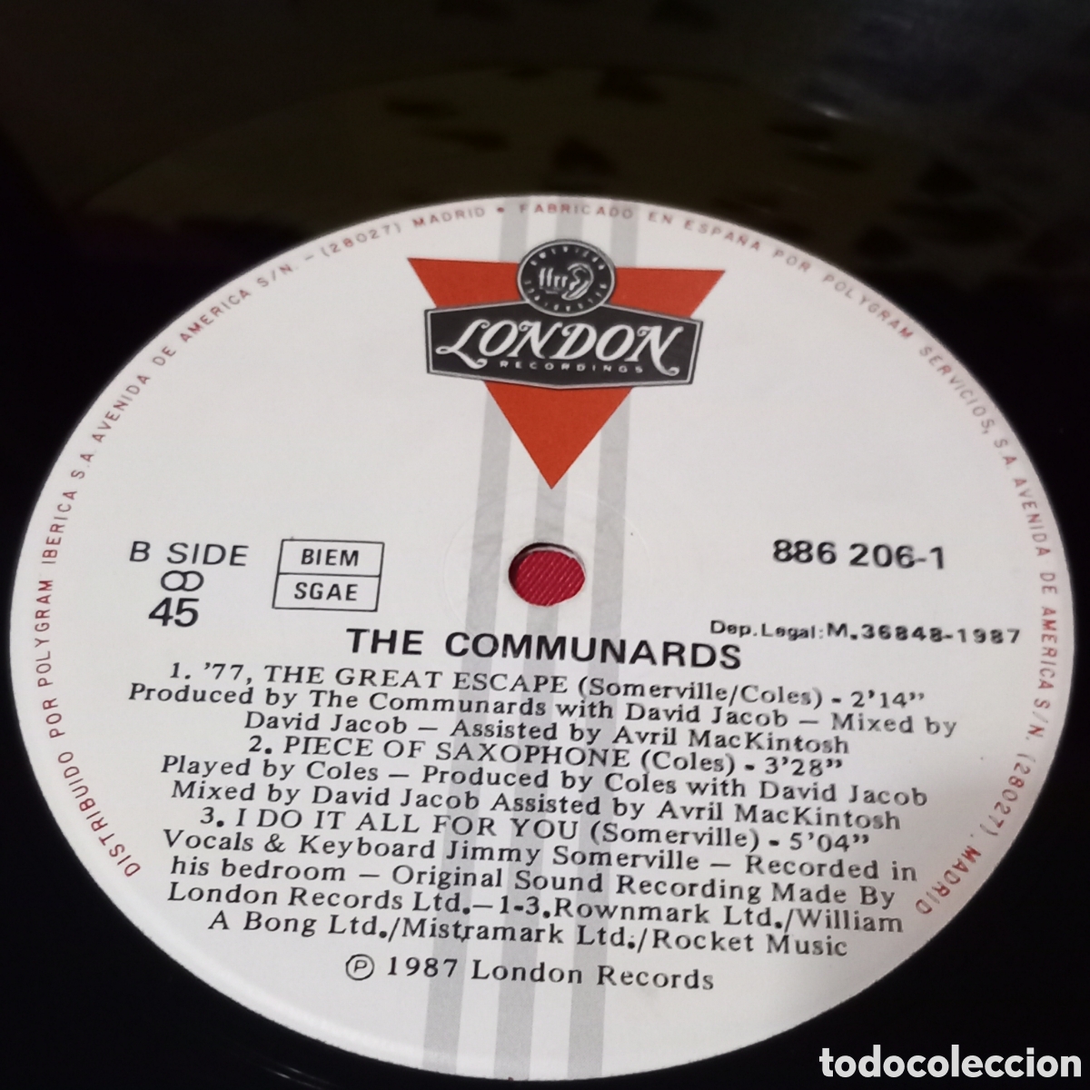 Discos de vinilo: MAXI THE COMMUNARDS/NEVER CAN SAY GOODBYE?1987 SPAIN) - Foto 3