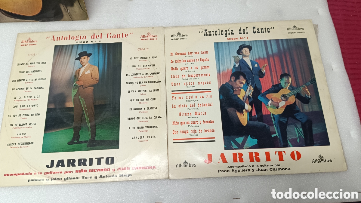 Disques de vinyle: 2 LPS JARRITO ANTOLOGIA DEL CANTE.2x Lp Jarrito-Ni&ntilde;o Ricardo-Juan CarmonaAlhambra