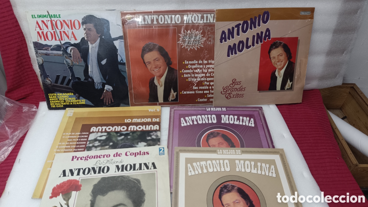 Vinyl records: LOTE DE 7 DISCOS LPS DE ANTONIO MOLINA VER FOTOS
