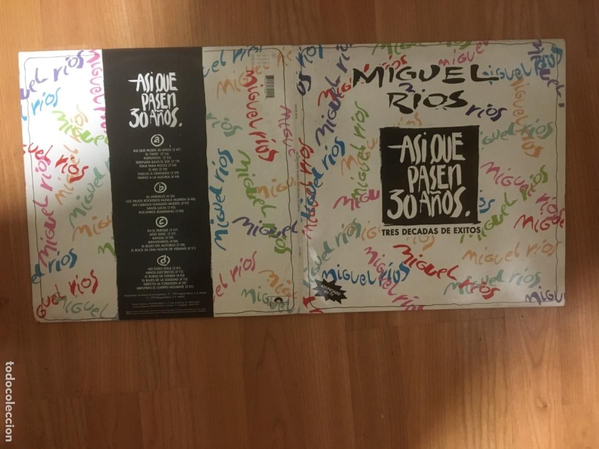 Discos de vinilo: MIGUEL RIOS-ASI QUE PASEN 30 A&Ntilde;OS(2LP&acute;S)(GATEFOLD)
