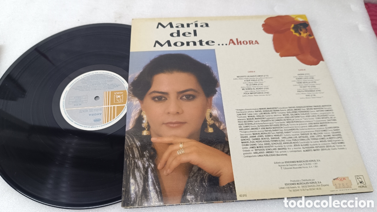 Discos de vinilo: LOTE DE 3 DISCOS DE MARIA DEL MONTE - Foto 5