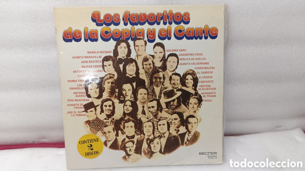 Vinyl records: LOS FAVORITOS DE LA COPLA Y EL CANTE - 2 LP - BELTER 1976 SPAIN - MUY BUEN ESTADO