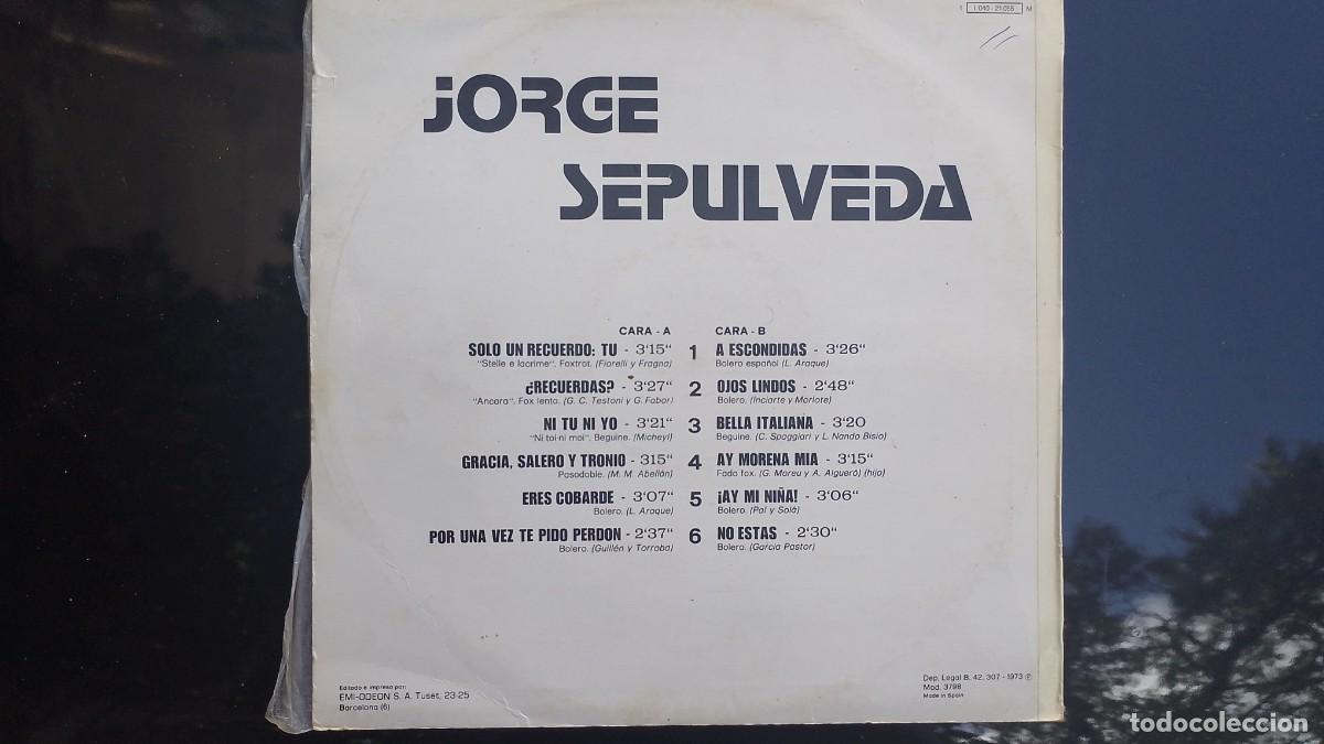 Discos de vinilo: JORGE SEPULVEDA. LP EMI - ODEON. - Foto 2