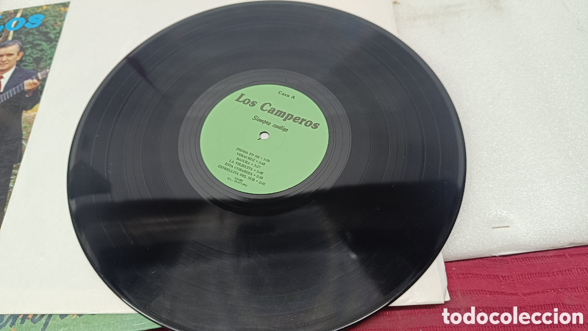 Discos de vinilo: LOS CAMPEROS / SIEMPRE CONTIGO / LP - Foto 3