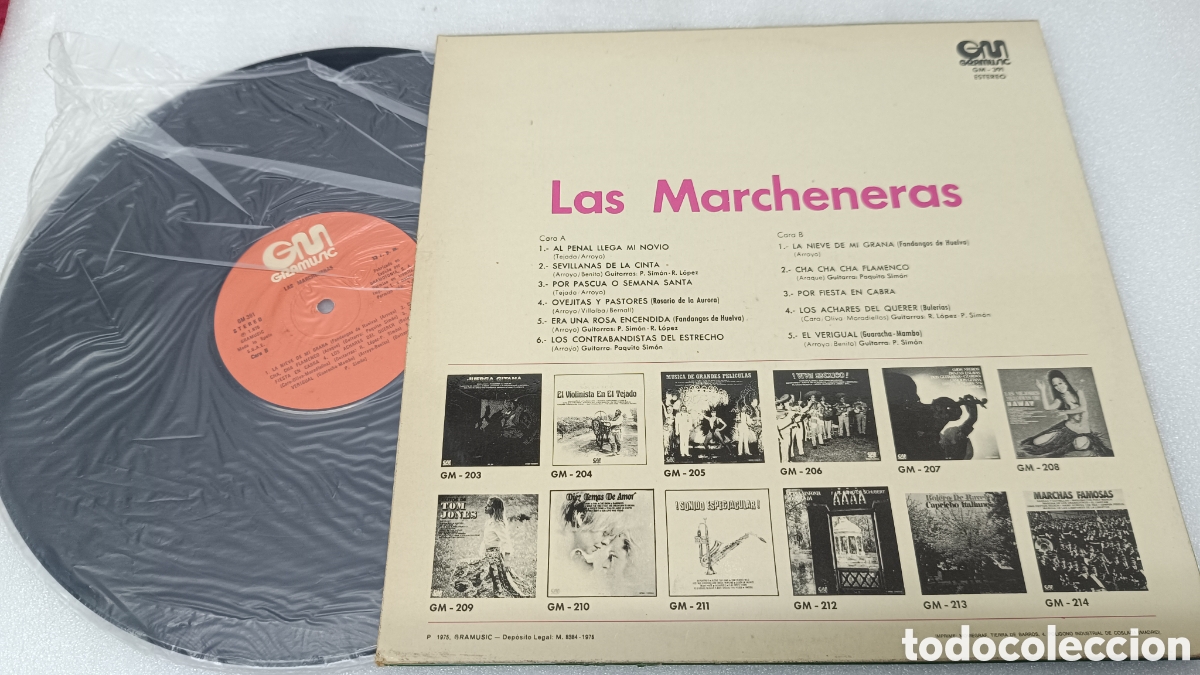 Discos de vinilo: LAS MARCHENERAS ( 1975 GRAMUSIC ) - Foto 2